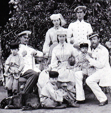 Constantin Nikolaïevitch de Russie et sa famille